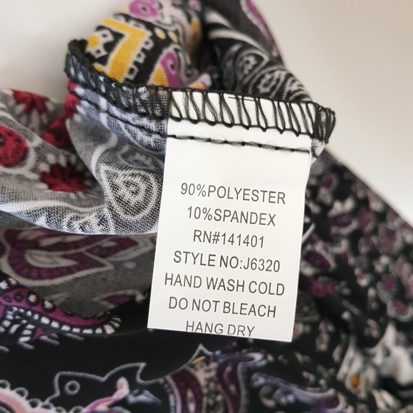 Jumpsuit Sleeveless Cinched Waist Size S/M Paisley - Picture 8 of 8